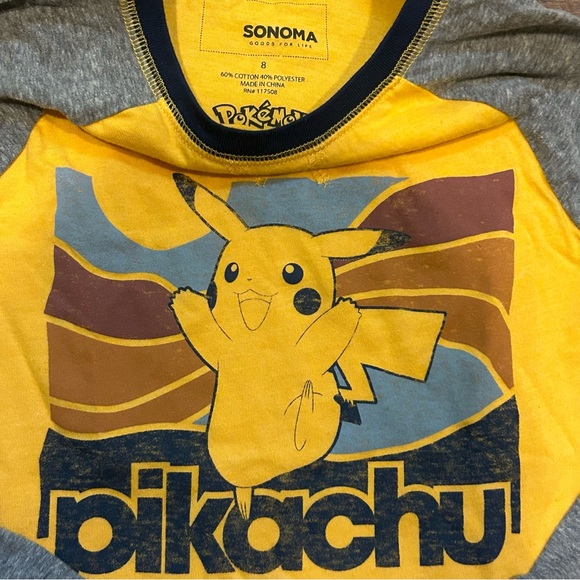 Bundle Long Sleeve Boys Size 8 Pokémon, Transformers, Minecraft & Space Jam Tops - Picture 16 of 16